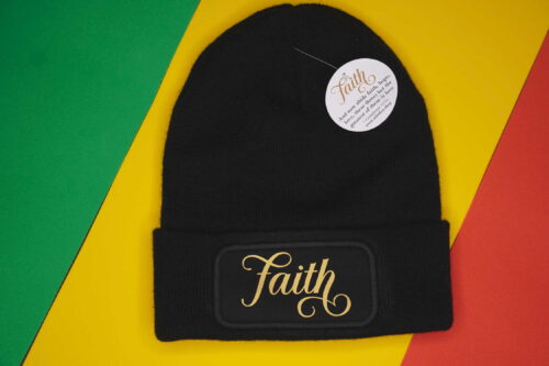 Faith Hope and Love Patch Beanie